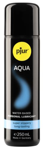 pjur AQUA - Premium-Gleitgel auf Wasserbasis - exzellente Gleiteigenschaften, spendet Feuchtigkeit, ohne zu kleben - auch für Sex Toys (250ml)