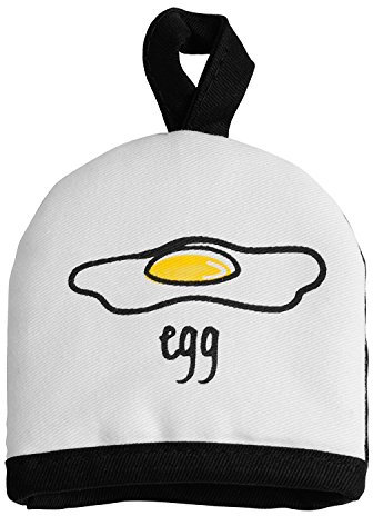 Premier Housewares Doodle Egg Cosy - Cotton ,White