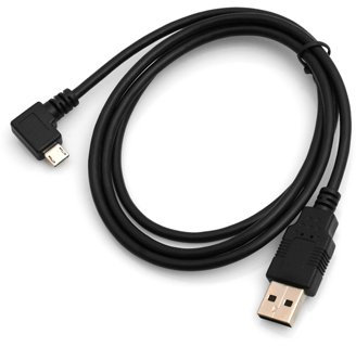 System-S Micro USB Kabel Datenkabel Ladekabel Winkelstecker Winkel Gewinkelt 1 m
