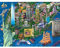 Bits and Pieces - 1000 Piece Jigsaw Puzzle for Adults - New York City View - 1000 pc Statue of Liberty Skyline Jigsaw by Artist Joseph Burgess