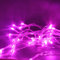 JnDee LED-Lichterkette, wasserdicht, batteriebetrieben, 4m, Weihnachts-Lichterkette. Mit Dauerlicht- und Blinkfunktion. rose
