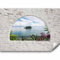 murando - Papier peint panoramique paysage 250x175 cm - Revêtement mural décoration pour chambre salon - Design unique et moderne - Violet vert gris - Paysage de plage en grèce c-A-0051-a-c