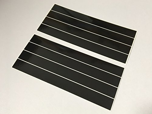 PULHEM reflektierende Reflex-Aufkleber 8 Stk. 15 cm x 15 mm schwarz
