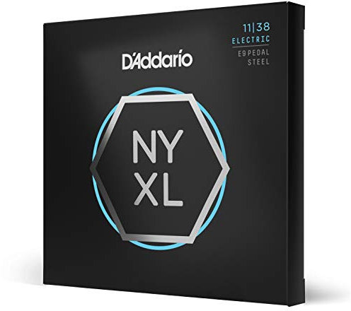 D'Addario Premium Saiten Pedal Steel | HÖCHSTE QUALITÄT DER BELIEBTESTEN SAITENMARKE | NYXL1138P | New York Stahl | Regular Light (11-38)| E9 Tuning