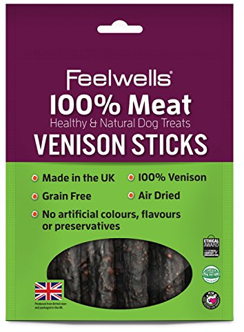 Feelwells 100% Meat Treats Venison Sticks 100g