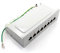 1aTTack.de 367451 Patchpanel CAT5e 8 Port weiß Verteilerfeld LSA+ Anschlusstechnik Netzwerk Verteilung - RJ45 - TIA 568 A/B - weiß