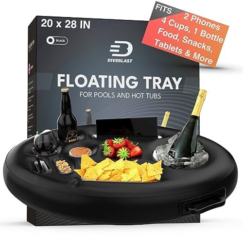 DiveBlast: Premium schwimmender Getränkehalter für Pools & Spa - Strand & Outdoor Becherhalter - lustig, vielseitig und tragbar