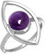 Jeweloporium Violett Echt Amethyst 925 Silber Ringe für Frauen Edelstein Handgefertigt Silber Ringe Größe 64(20.4) Ostern Geschenk Cocktail Schmuck