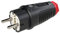 PCE 0511-SR Schutzkontaktstecker TAURUS2 Gummi 2-polig IP54, schwarz