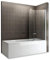 SANIVERRE BALY Pare-Baignoire en Verre 6 mm Transparent 90 x 140 cm