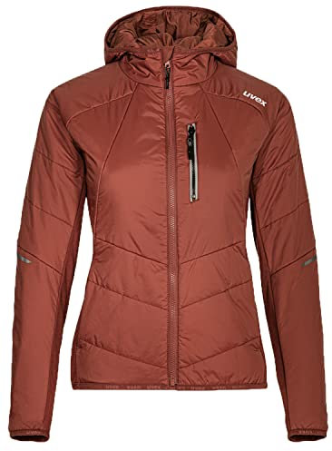 Uvex ADA 17501 Thermojacke - Frauen-Innenjacke mit Kapuze - Dunkelrot - XS