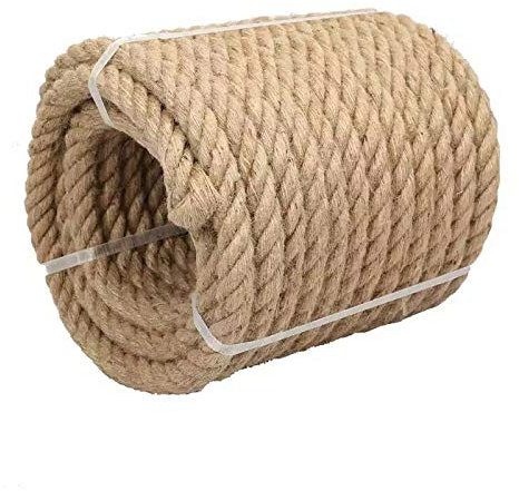 Juteseil Naturfasern gedreht Tauwerk Hanf 20mm (5m)