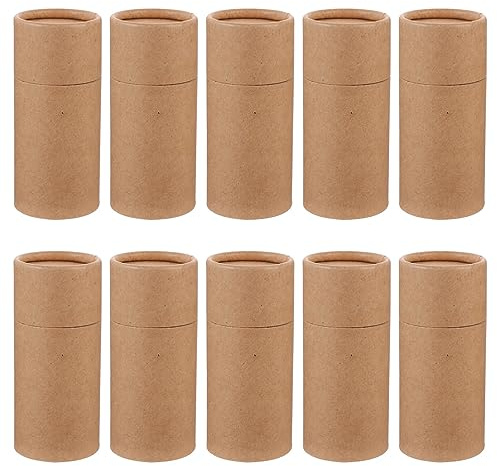 Milisten 10 stücke Ätherisches Öl Flasche Papier Tube Box Karton Pfeife Pappröhren Kraftpapier Tee Lagerung Tube Karton Zylinder Handwerk Rohr Gesicht Montage Rohr Dose