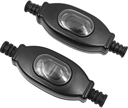 Tiardey 2 interruttori a bilanciere antipolvere per esterni, interruttore impermeabile, interruttore per elettrodomestici, interruttore a bilanciere on/off in linea