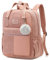 Makukke Rucksack Damen&Herren, Cord Daypack Anti-Theft Tasche Casual Schultasche Citytasche, für Schule Lässige täglich,Pink