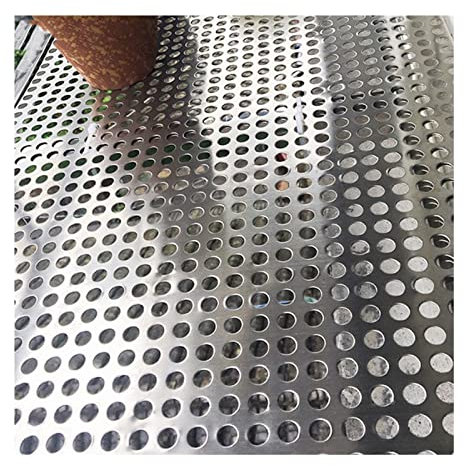 LXBAMKEA 304 Acero Inoxidable Hojas Perforadas, 1/2/3/4 Piezas Balcón Red De Protección, Anti-robo Almohadilla De Ventana, Anticaída Valla De Seguridad Placa De Perforación, Decorativo Pantalla Rejill
