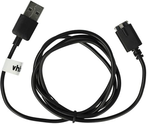 vhbw USB Ladekabel kompatibel mit Polar M430 Smartwatch, Fitnesstracker - Ladestation, Schwarz, 100 cm