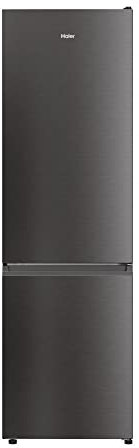 Haier, Frigorifero 2D 60 Serie 1, HDW1620DNPD, Frigorifero combinato, 377 Litri, 36 dB, Humidity Zone, Connesso, Dark Inox, AxLxP 200x59,5x65,8 cm [Classe di efficienza energetica D]