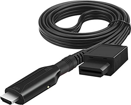 Jerilla Cables de Wii a HDMI, WII a HDMI Convertidor Conector Video Audio HD 720P/1080P Cable Adaptador Compatible con Nintendo Wii, TV, Monitor, Proyector