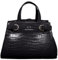 Armani Exchange Women's Milano 91, Sustainable, Metal Buckle Tote M, Black