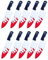 vsilay 10 Stück Mini Fake Messer Charm Halloween Anhänger Acryl Messer Perlen Halloween DIY Schmuck Machen Charme Party Supplies