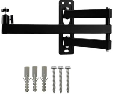 NVRTTRR Faltbare Projektor-Wandhalterung, Universal-Deckenwand-Projektor-Halterung, 6,35 mm Schraubengröße (Wandhalterung) (B 19,9 x 40,9 cm)