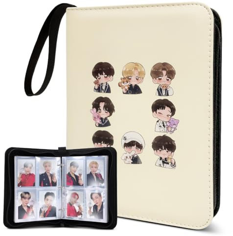 Kpop ATEEZ Merch Photocard Binder Cute 400 Pockets Photocard Holder Book with Sleeves Photo Album for Lomo Cards