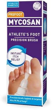 Profoot Mycosan Athlete's Foot Treatment - Hygienic & Effective Precision Brush - Antifungal Gel, Kills 99.9% of Fungi - Targeted, Fast Action Relief