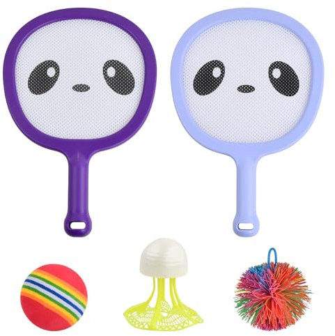 Raquetas de Tenis/Bádminton para Niños, Set Resistente a Las Caídas, Alta Elasticidad para Deportes de Interior y al Aire Libre