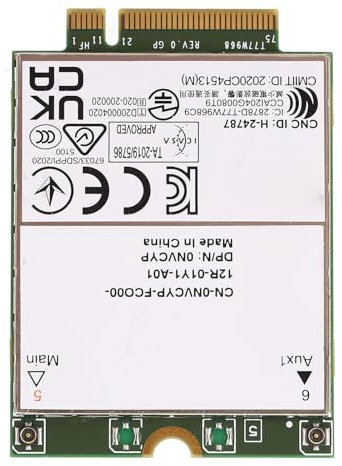 T77W968, 4G LTE-Netzwerkkarte für 7320 7330 7520 Laptops, 450 Mbit/s DL CAT9 MIMO GPS, 5G WWAN-Modul mit 4x4 MIMO, für Zuverlässige Datenkonnektivität