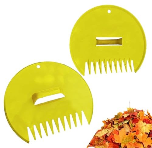 JINGLING Large Hand Rakes, Outdoor Leaf Spikes | Large Hand Leaf Spikes - 2 x Garden Cutting Claws for Gardening Leaves, Mowing