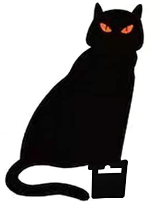 Panneaux de cour d'Halloween noirs pour panneaux pour jardin, cour, extérieur, décorations d'Halloween effrayantes