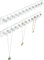 Aegistus 2 Pcs Necklace Holder, Acrylic Necklace Hanger, Wall Mont Necklace Organizer, Jewelry Hooks for Necklaces, Bracelets, Chains (Clear)