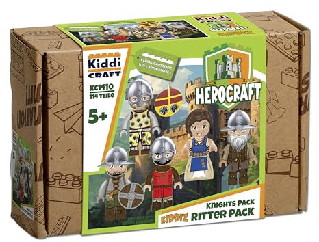 KIDDICRAFT KC1410 KIDDIZ Figuren-Pack: Ritter - Klemmbausteine