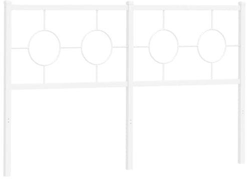 HEFZGDB Kopfteil Metall Weiß 140 cm Rückwand Bett Bettkopfteil Kopfenden Kopfteil für Hotel Gästezimmer Schlafräume Herberge