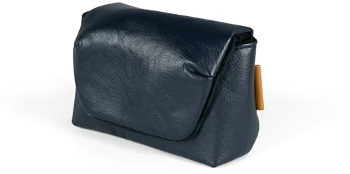 Premium PU Leather Camera Case Camera Bag, Soft Interior, for PENTAX 17 (Navy)