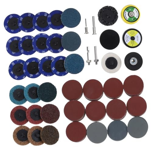 SOLUSTRE 300piezas Kit De Almohadillas De Lijado Para Taladro Discos De Lijado Soportes De Eje Lijas De Acabados