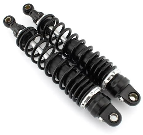 CWDQYNLG Luftstoßdämpfer Hinten Motorrad Schwarz 360mm Einstellbare Hinten Stoßdämpfer Luftfederung Gas Quellen Für GB350 NC59 CB350 CB350S 21-up