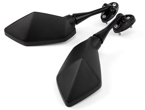 Motorbike Mirrors Set For Ninja For ZX6R For ZX636 For Ninja250R For EX250 2008 2009 2010 2011 2012 Motorcycle Black Rearview Mirror Side Mirrors