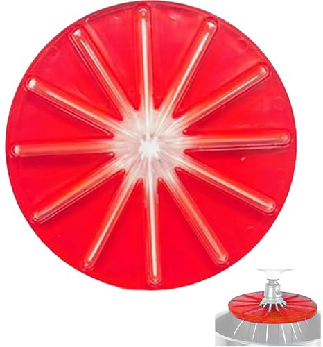 Stand Mixer Whisk Scraper, Anti-Splatter Baffle for 6-Wire Whisks, Pouring Shield for KitchenAids, Mixing Bowl Wiper Attachment Easy Cleaning, Multi-Purpose Kitchen Tool (Red)