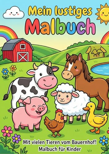 Mein erstes dickes Malbuch: Tiere – Malen lernen für Kleinkinder ab 1 Jahr. Extra dicke Linien & einfache Formen für Mädchen und Jungen