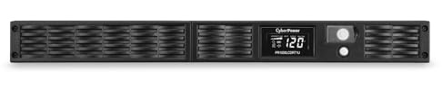 CyberPower PR1000LCDRT1U Smart App Sinewave UPS System, 1000VA/800W, 7 Outlets, AVR, 1U Rack/Tower