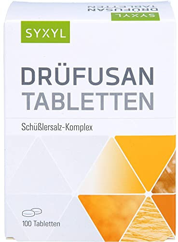 Drüfusan Tabletten | 100 Tabletten | 12 Schüssler Salze in D6 Potenz | Homöopathie Mittel mit Mineralsalzen | naturheilkundliche Form der Behandlung | Schüssler Salz Komplex in Tablettenform