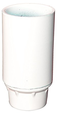 Tibelec 807410 Douille E14 isolée Lisse culot Femelle 10x1 Blanche, Bakélite, Noir/Or