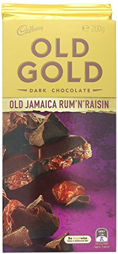 Candy Cadbury Old Gold Jamaica Rum and Raisin Dark Chocolate, 180g