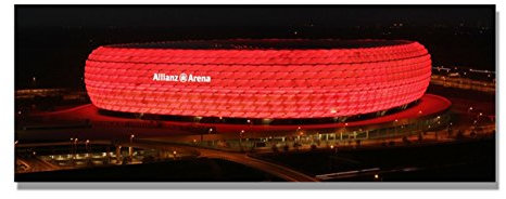 Paul Sinus Art TOP Bilder! Wandbild xxl günstig & modern (Bayern_Arena-50x140cm)