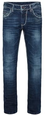 Camp David NI:CO Herren Jeans Regular Fit Stretch | gerades Bein, mittlere Leibhöhe, Denim mit Elasthan, Five-Pocket, Reißverschluss, Verschiedene Waschungen, Längen & Stretchgrade, Zeitloser Look