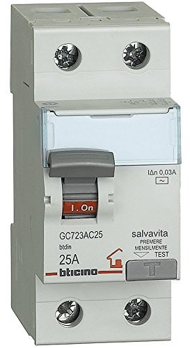 BTICINO GC723AC25 DIFFER. PURO AC 2P 25A 30MA BTDIN