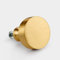 Pushka Home LTD Contemporary Brass Gold Cupboard Drawer Cabinet Door Knobs Handles and Pulls (Brushed Brass Round Gold Cupboard Door Knob)