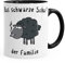 Kaffee-Tasse Das Schwarze Schaf der Familie MoonWorks® Smoke schwarz unisize